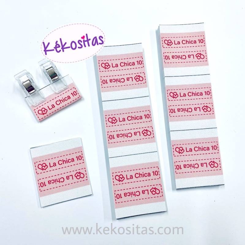 Kekositas - Etiquetas de madera para coser.