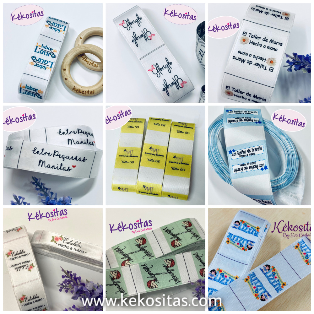 Etiquetas Textil Satinada